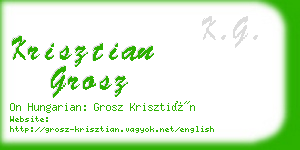 krisztian grosz business card